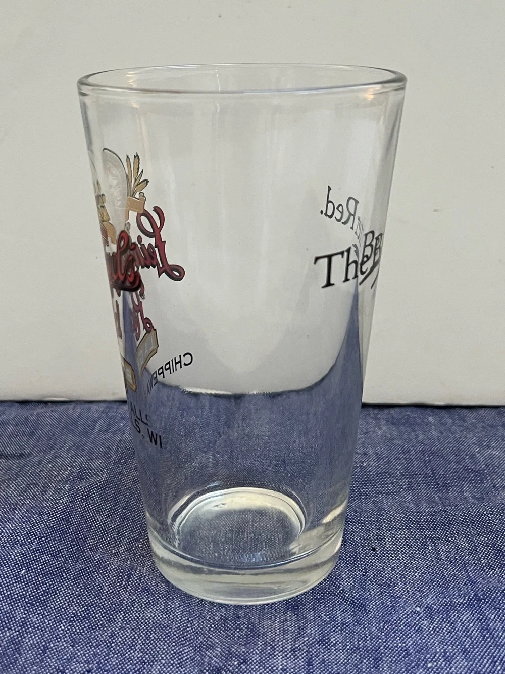Leinenkugel's Red Lager Glass Beer Pint Chippewa Falls WI Leines The Better Red